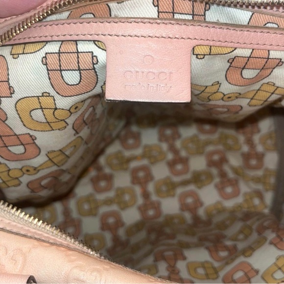 Designer Embossed Leather GUCCI Boston joy bag - Picture 15 of 16